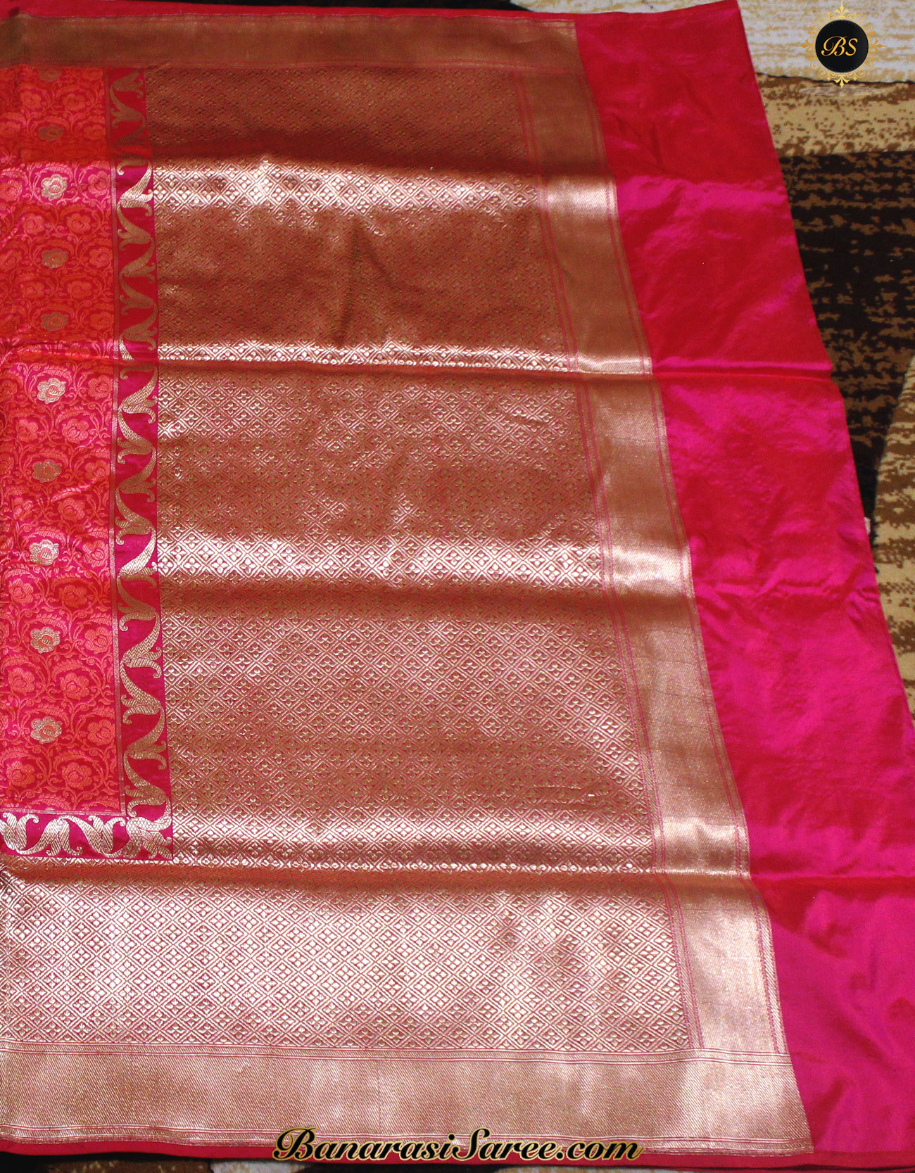 Banarasi Saree in Fuchsia : SPF9607