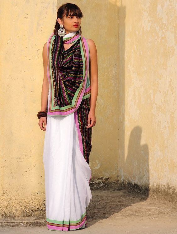 twofold wrapped pallu