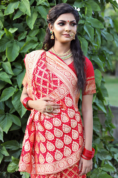 front pallu saree